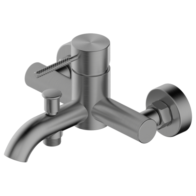 Luma j30 Badewannen Einhebelmischer Waffenstahl Grau