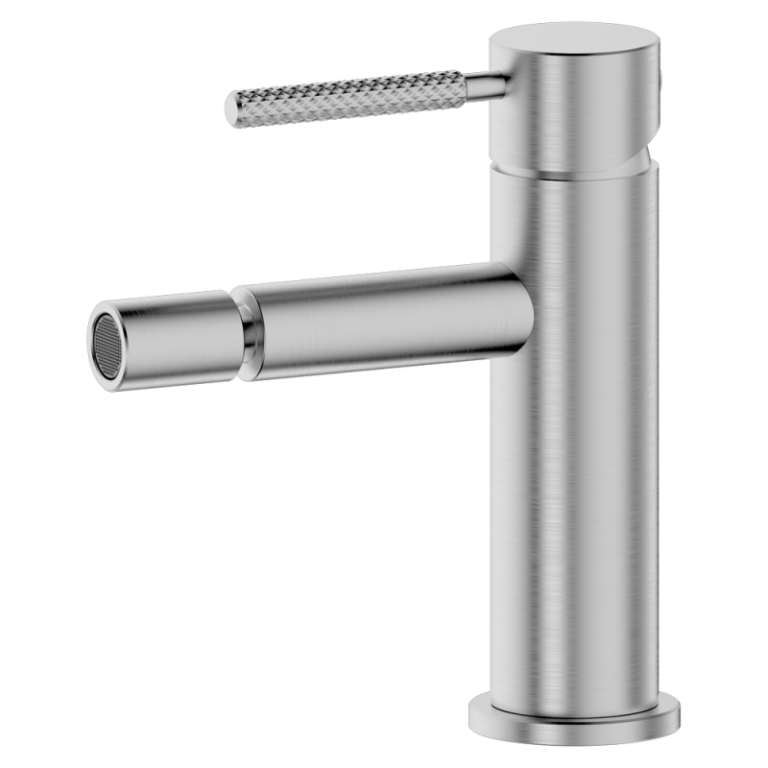 Luma j50 Bidetarmatur ohne Ab und Überlaufgarnitur Edelstahl gebürstet