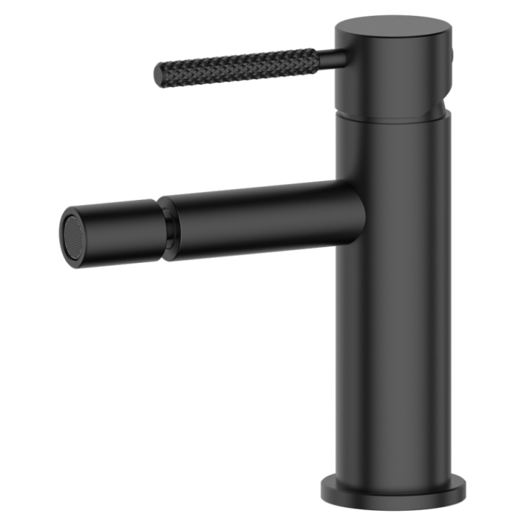 Luma j50 Bidetarmatur ohne Ab und Überlaufgarnitur Black Chrome