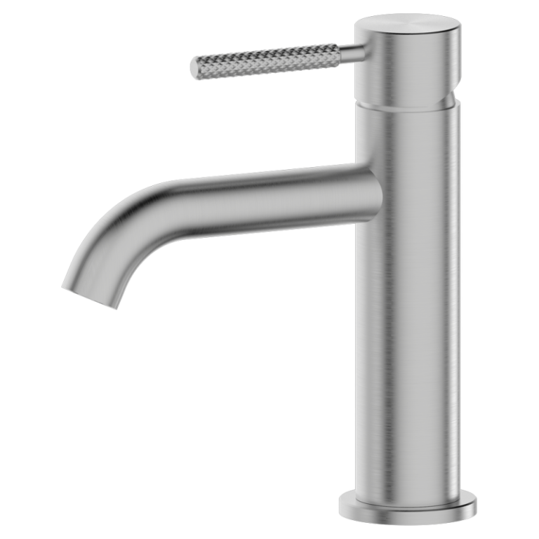 Luma j10 Waschtischarmatur ohne Ab und Überlaufgarnitur Edelstahl gebürstet