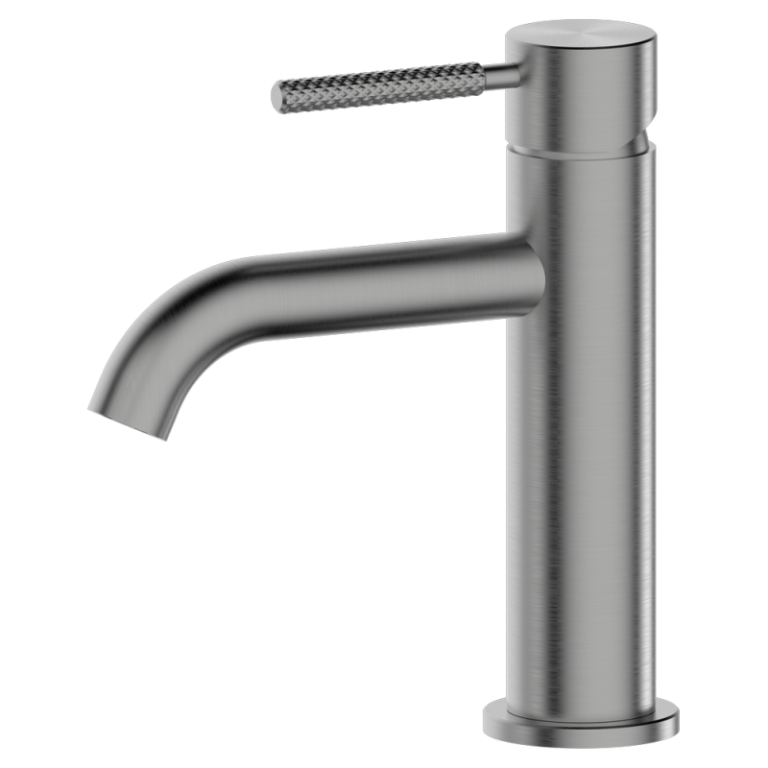 Luma j10 Waschtischarmatur  ohne Ab und Überlaufgarnitur Waffenstahl Grau