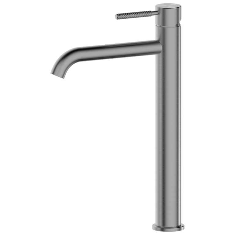 Luma j12 Waschtischarmatur Version "erhöht" Waffenstahl Grau