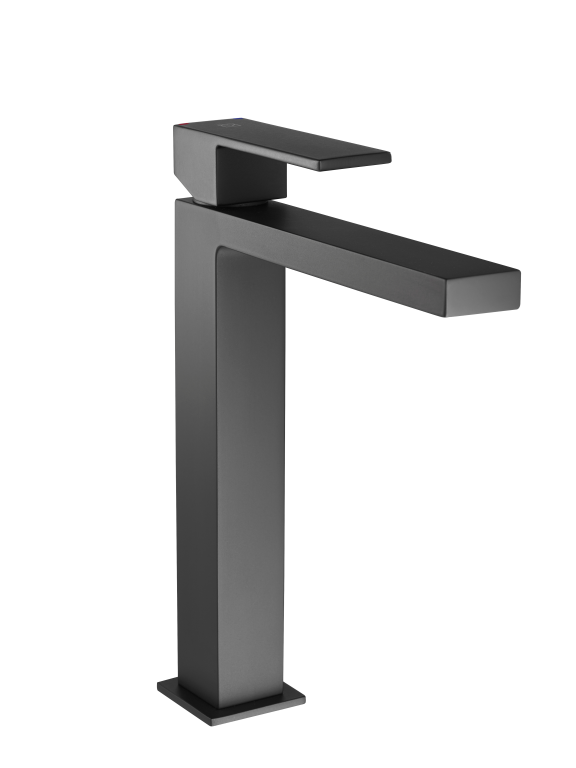 SQ q12B Waschtischarmatur Version "erhöht", druckfest black