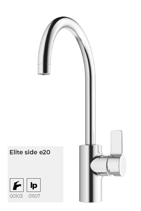 Eliteside e20 Küchen-Einhebelmischer druckfest