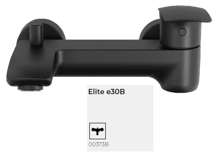 Elite e30B Wannenarmatur black