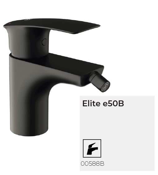 Elite e50B Bidetarmatur druckfest black