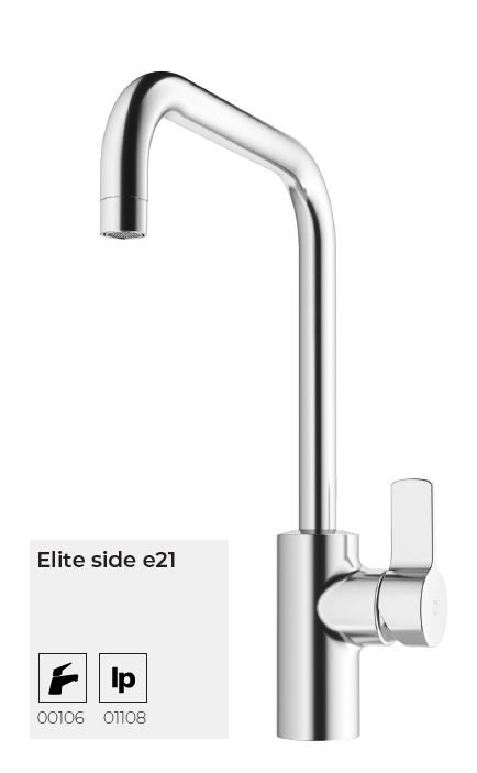 Elite side e21 Küchen-Einhebelmischer drucklos