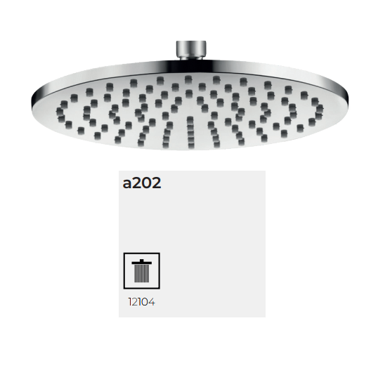 Head shower a202 Kopfbrause Ø200mm Messing (Raindance)