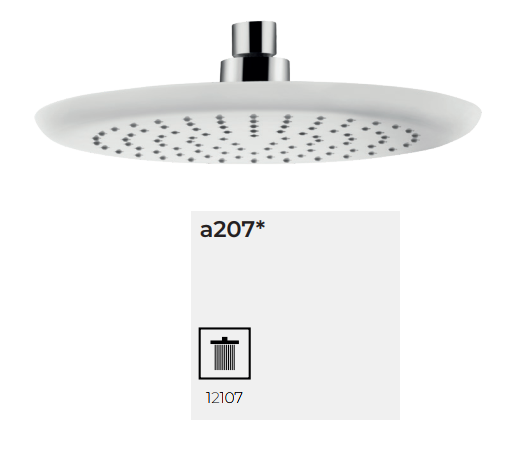 Head shower a207 Kopfbrause, weiß Ø227mm, ABS (Raindance)