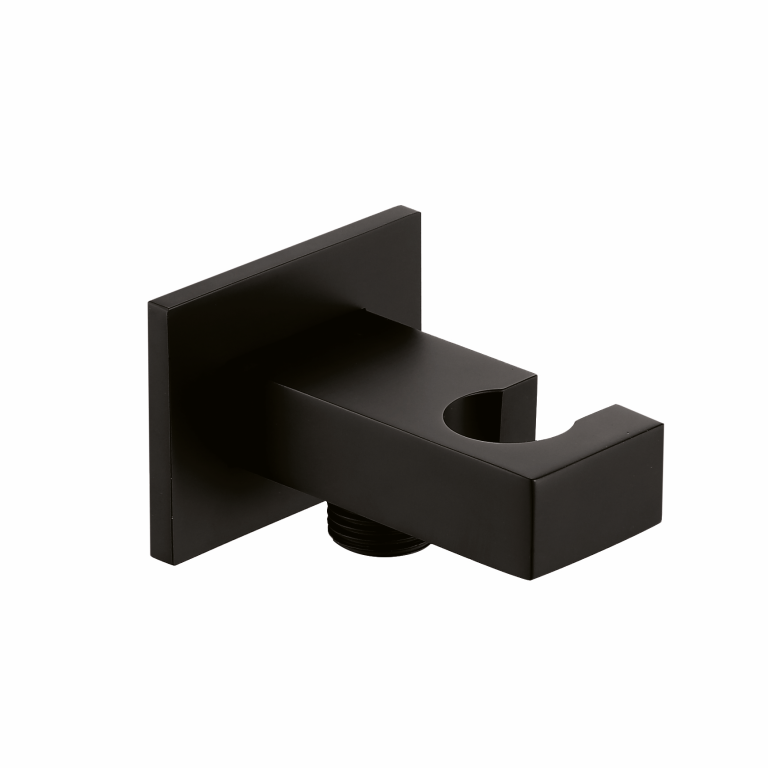 SQ Wandbrauseanschluss und Brausehalter 1/2" black