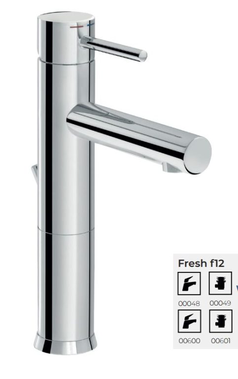 Fresh f12 Waschtischarmatur druckfest Version "erhöht", ohne Ablaufgarnitur, 200 mm Auslauf